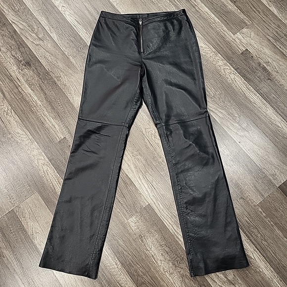 Hugo Buscati Collection Leather Pants, Black, 29